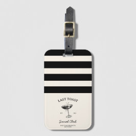 Etiqueta De Bagagem Último brinde Social Clube de Mercadorias de Despe