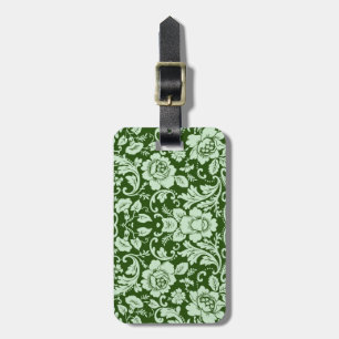 Etiqueta De Bagagem Um antigo damasco floral