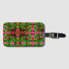 Etiqueta De Bagagem Um estudo em rosa e verde