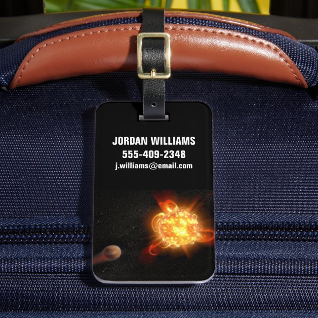 Etiqueta De Bagagem Um Jovem Anão Vermelho (Frente Insitu 2)