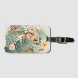 Etiqueta De Bagagem Um leopardo atrás do mato