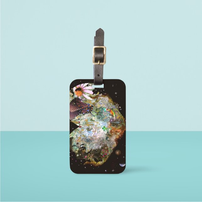 Etiqueta De Bagagem Um Mundo Seu (Criador carregado)