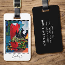 'Um pequeno tambor', escocês Terrier Dog Personali