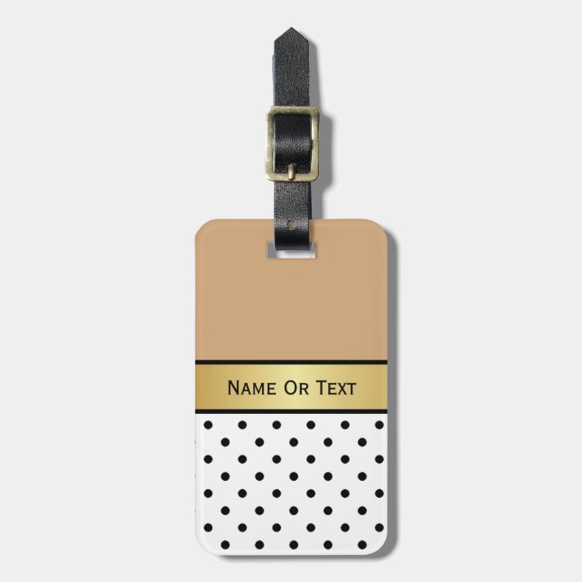 Etiqueta De Bagagem Uma Adição Esplêndida: Castanho Camelo, Preto Bran (Frente Vertical)