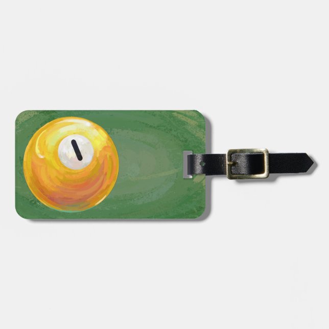 Etiqueta De Bagagem Uma Bola (Frente Horizontal)