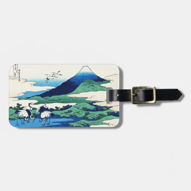 Etiqueta De Bagagem Umegawa na província de Sagami Katsushika Hokusai (Frente Horizontal)