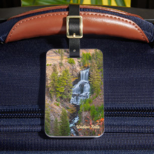Etiqueta De Bagagem Undine Falls Lava Creek Yellowstone National Park
