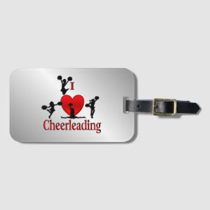 Etiqueta De Bagagem Único I Heart Cheerhead