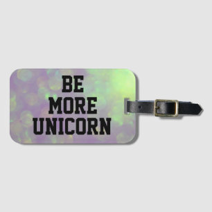 Etiqueta de Bagagem Unicorn com cores unicórnicas