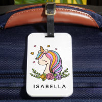 Unicorn Cute Whimsical Girly Personalised Name