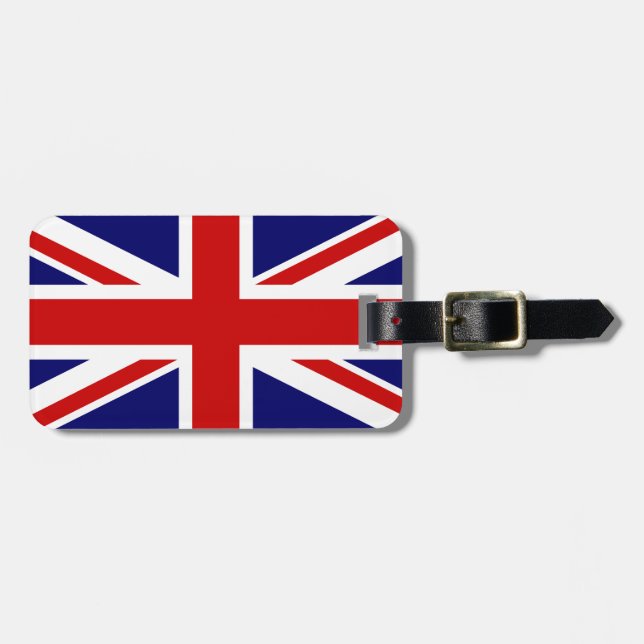 Etiqueta De Bagagem Union Jack (Frente Horizontal)