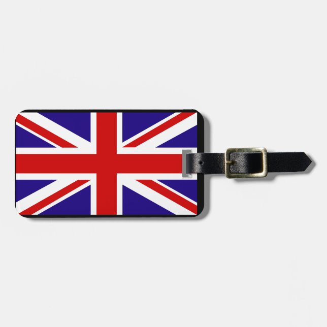 Etiqueta De Bagagem Union Jack (Frente Horizontal)