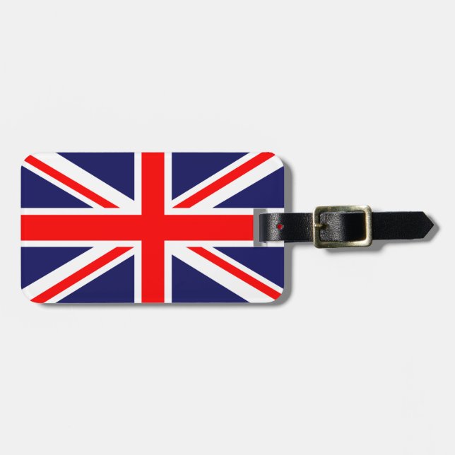 Etiqueta De Bagagem Union Jack clássico (Frente Horizontal)