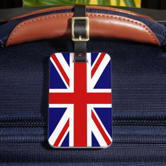 Etiqueta De Bagagem Union Jack Flag do Reino Unido