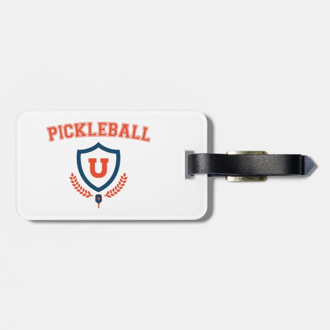 Etiqueta De Bagagem Universidade de Pickleball (Traseira Horizontal)