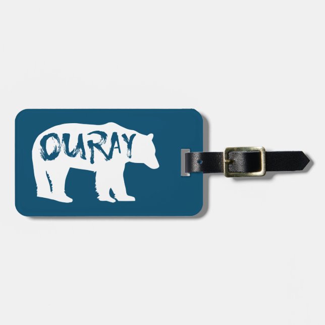 Etiqueta De Bagagem Uray Bear (Frente Horizontal)