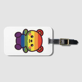 Etiqueta De Bagagem Ursinho Arco-Íris Kawaii - Uma Esmagada LGBTQ+ Org
