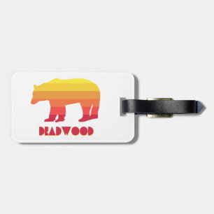 Etiqueta De Bagagem Urso Arco-Íris de Deadwood Dakota do Sul