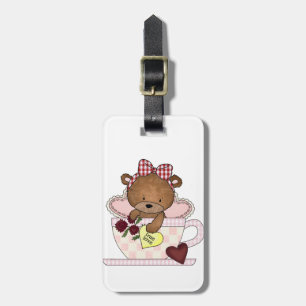 Etiqueta De Bagagem Urso de ursinho verdadeiro do amor