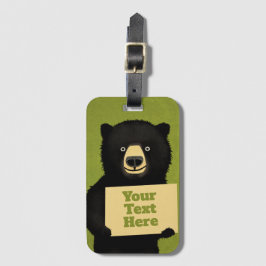 Etiqueta De Bagagem Urso Grizzly