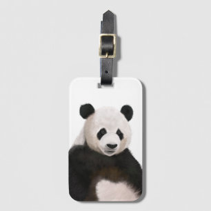 Etiqueta De Bagagem Urso Panda Bonito Fluffy