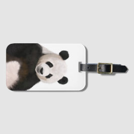 Etiqueta De Bagagem Urso Panda Bonito Fluffy