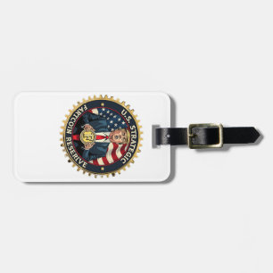 Etiqueta De Bagagem US Strategic Fart Reserve Crypto Trump Engraçado