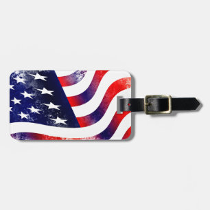 ETIQUETA DE BAGAGEM USA FLAG