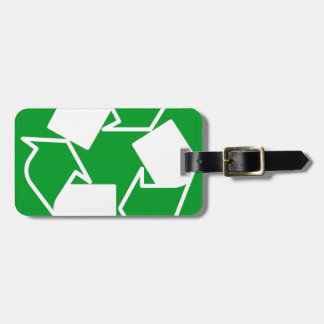 Etiqueta De Bagagem vá verde reduza recicle