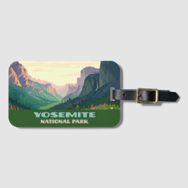 Etiqueta De Bagagem Vale do Parque Nacional de Yosemite, Meia Dome