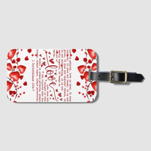 Etiqueta De Bagagem Valentine's day  (Frente Horizontal)