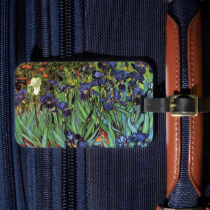Etiqueta De Bagagem Van Gogh Irises, Vintage Garden, Belas Artes