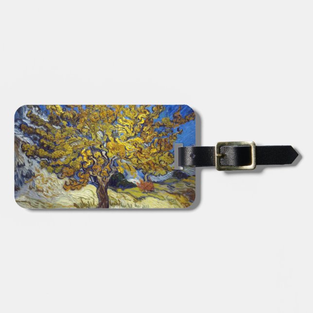 Etiqueta De Bagagem Van Gogh Mulberry Tree Masterpart Art (Frente Horizontal)