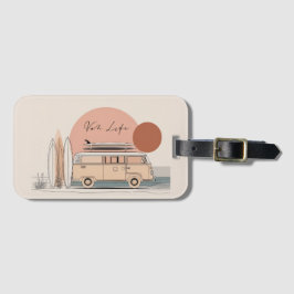 Etiqueta De Bagagem Van Life Surf Van – Estética Retro de Camper de Pr