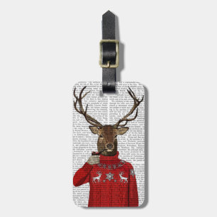 Etiqueta De Bagagem Veado em Ski Sweater 2