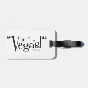 Etiqueta De Bagagem "Vegas! De "Tag da bagagem RetroLV.Com