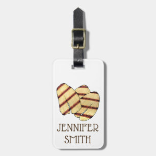 Etiqueta De Bagagem Vegetal cipriota Fried Halloumi Griling