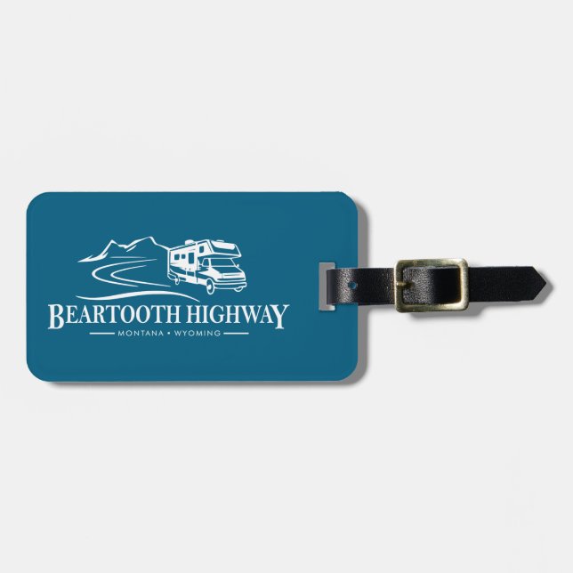 Etiqueta De Bagagem Veículo Recreacional de Estrada Beartooth (Frente Horizontal)