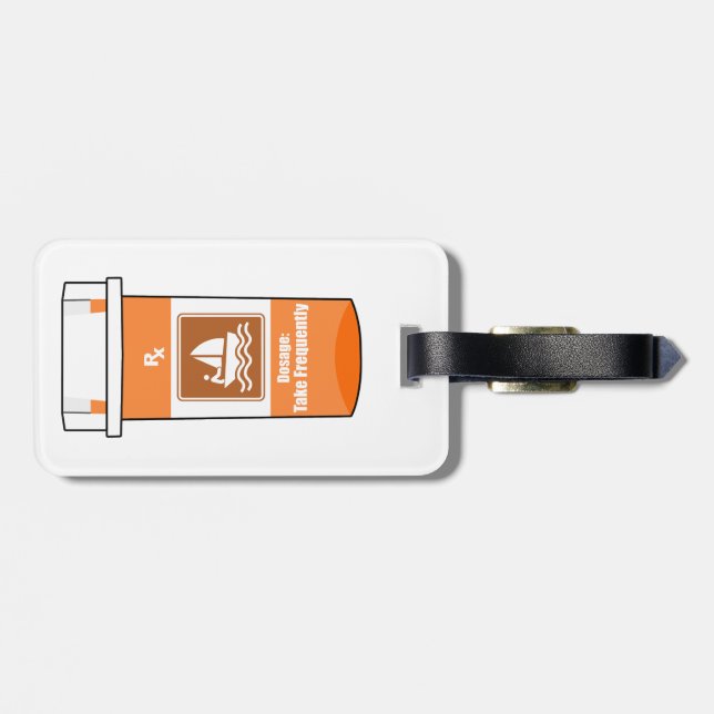 Etiqueta De Bagagem Vela É Minha Droga (Traseira Horizontal)