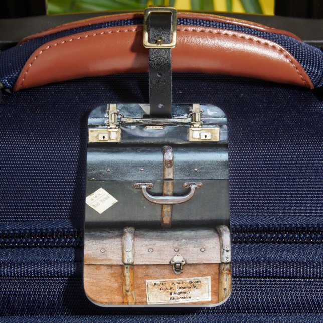 ETIQUETA DE BAGAGEM VELHA INGLATERRA (Frente Insitu 2)