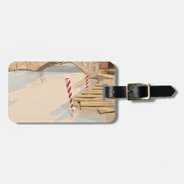 Etiqueta De Bagagem Veneza (Frente Horizontal)