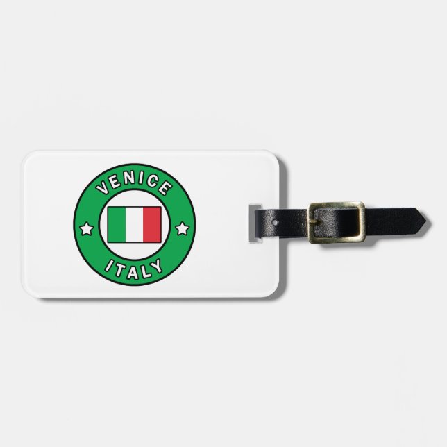 Etiqueta De Bagagem Veneza Itália (Frente Horizontal)