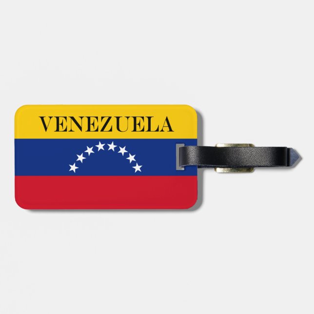 Etiqueta De Bagagem Venezuela: Patriota patriótico (Traseira Horizontal)
