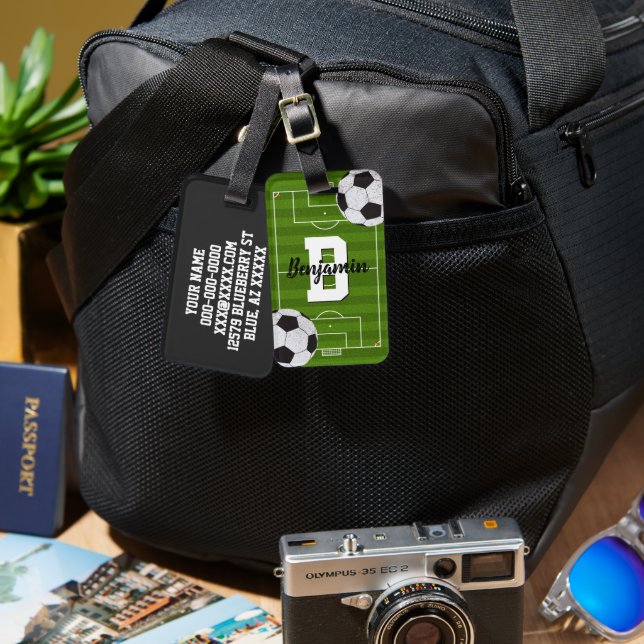 Etiqueta De Bagagem Ventiladores de futebol (Frente e verso)