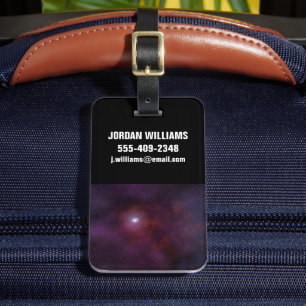 Etiqueta De Bagagem Vento Pulsar De Uma Estrela De Neutron.