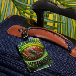 Etiqueta De Bagagem Venus Flytrap Floral Weird Bold Travel