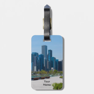 Etiqueta De Bagagem Ver a partir do Marinho