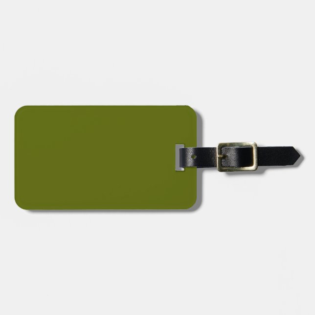 Etiqueta de Bagagem Verde (Frente Horizontal)