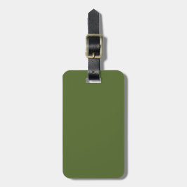 Etiqueta De Bagagem Verde Oliva Sólido