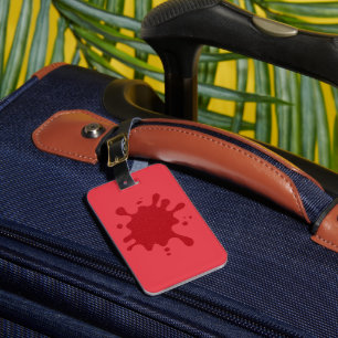 Etiqueta de Bagagem Vermelha Tomate Personalizável